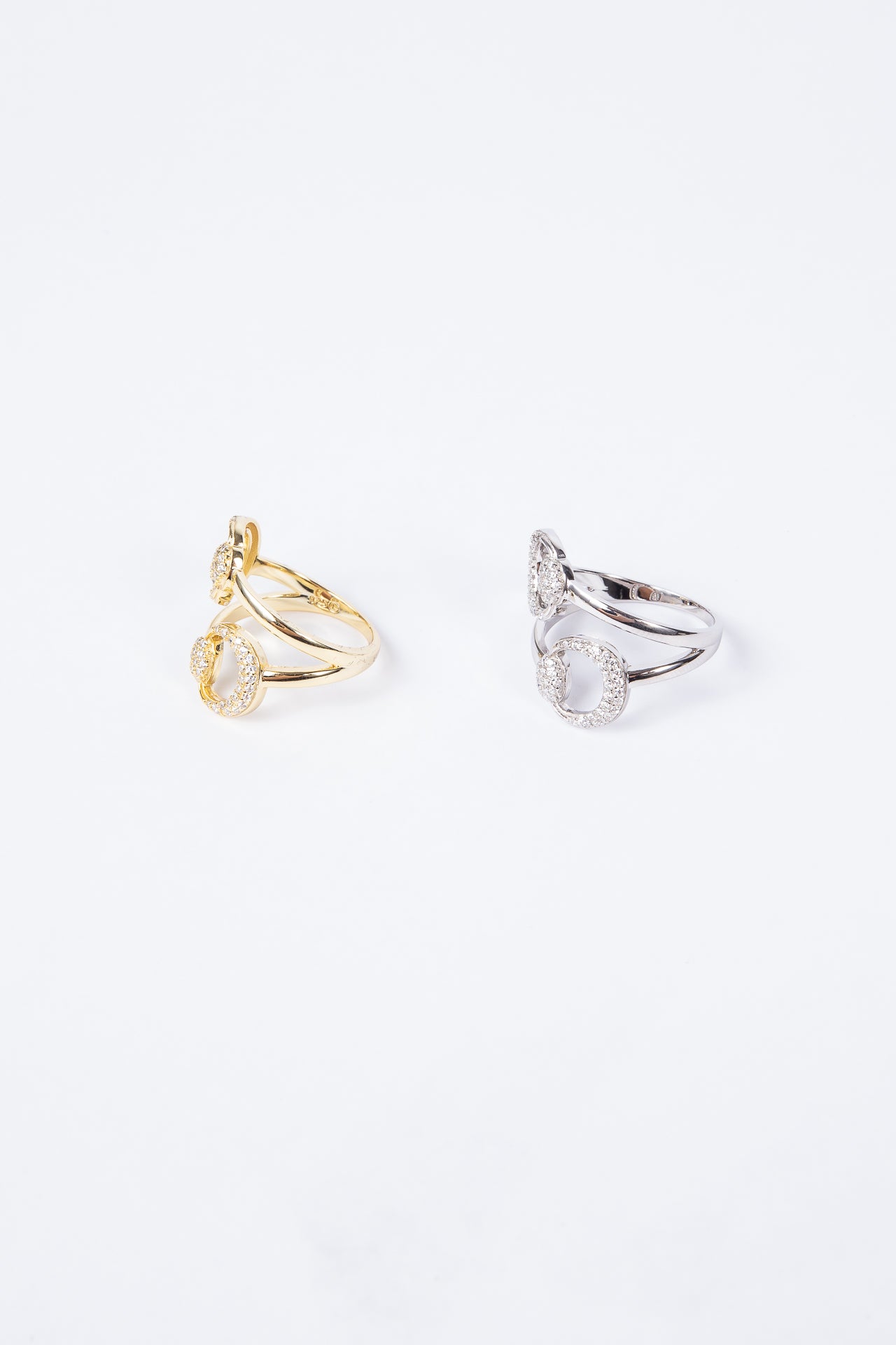 Anillo Double Belt CZ