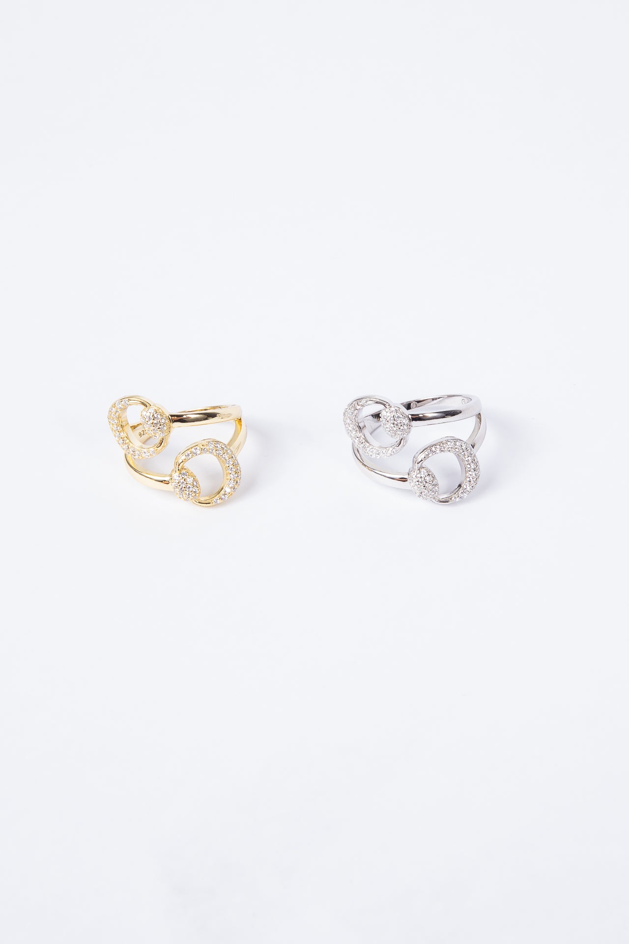 Anillo Double Belt CZ