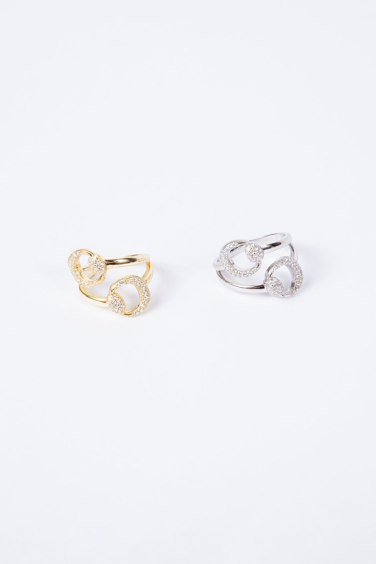 Anillo Double Belt CZ