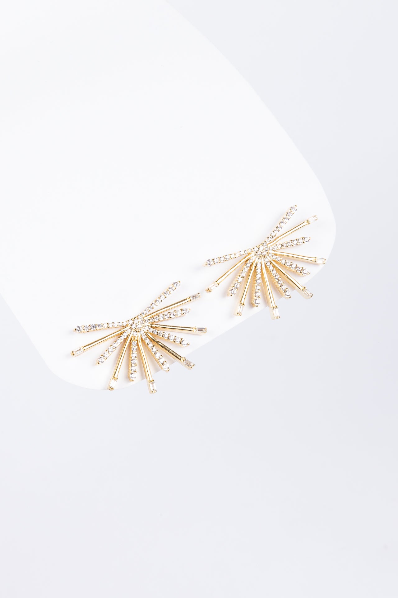 Aro New Skinny Washed CZ & Rays Stud
