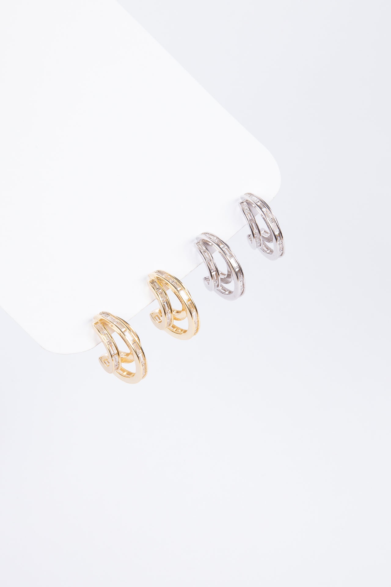 Aro Bagui Triple Cz Hoop