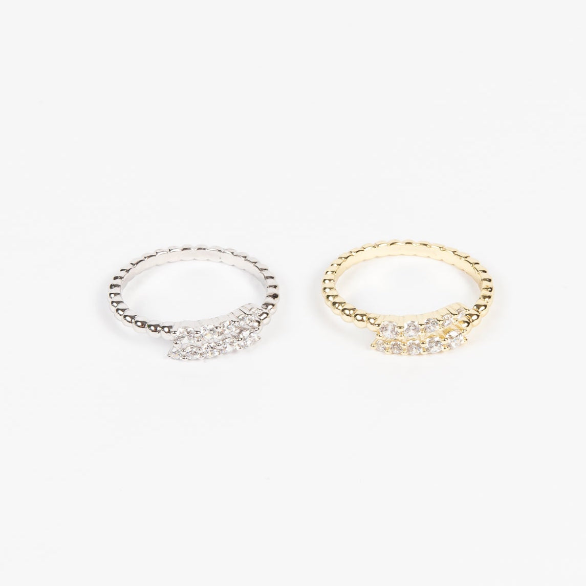 Anillo Bubbly Double Sided CZ