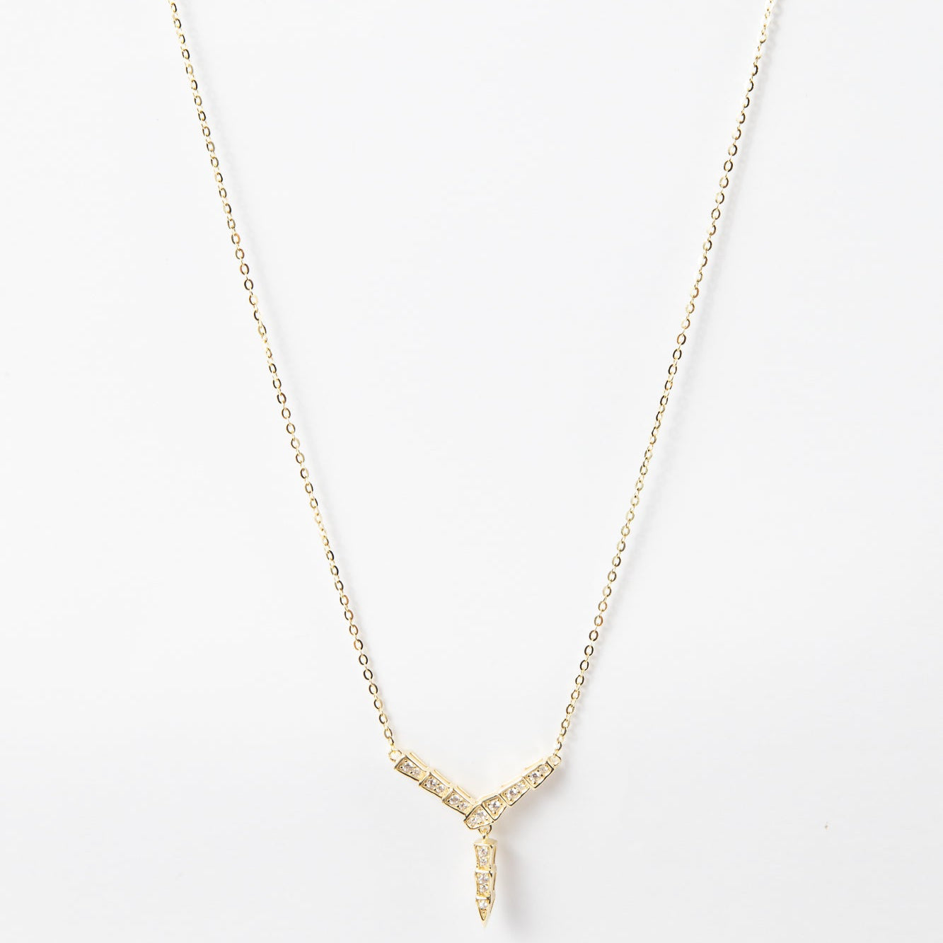 Collar Bagui Snakey Y Short Yigly Choker Gold