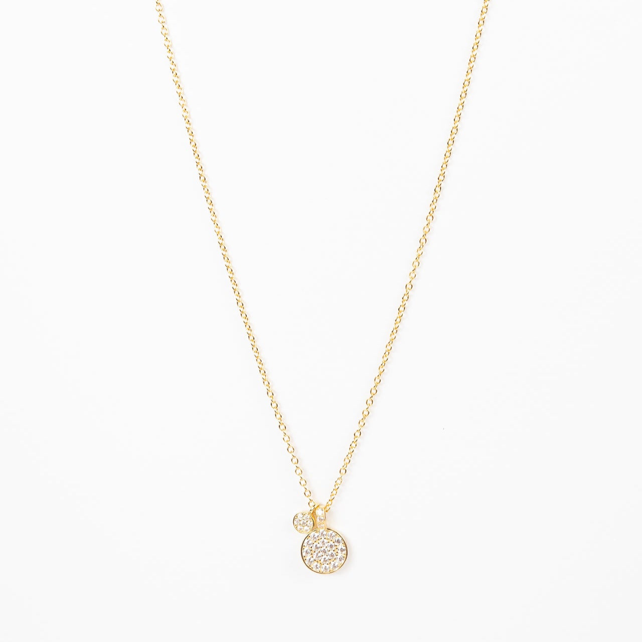 Collar Double Pave Circle