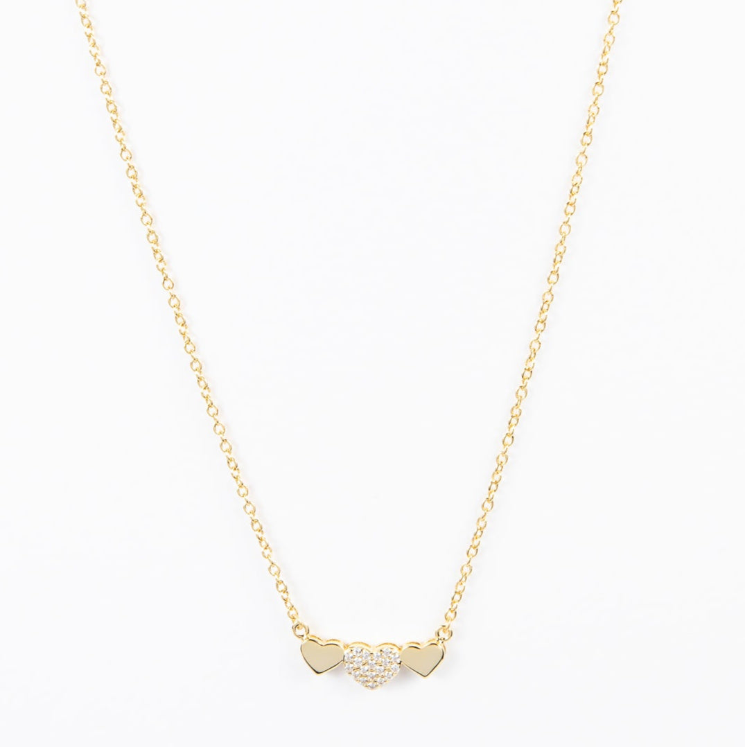 Collar 3 Hearts Love