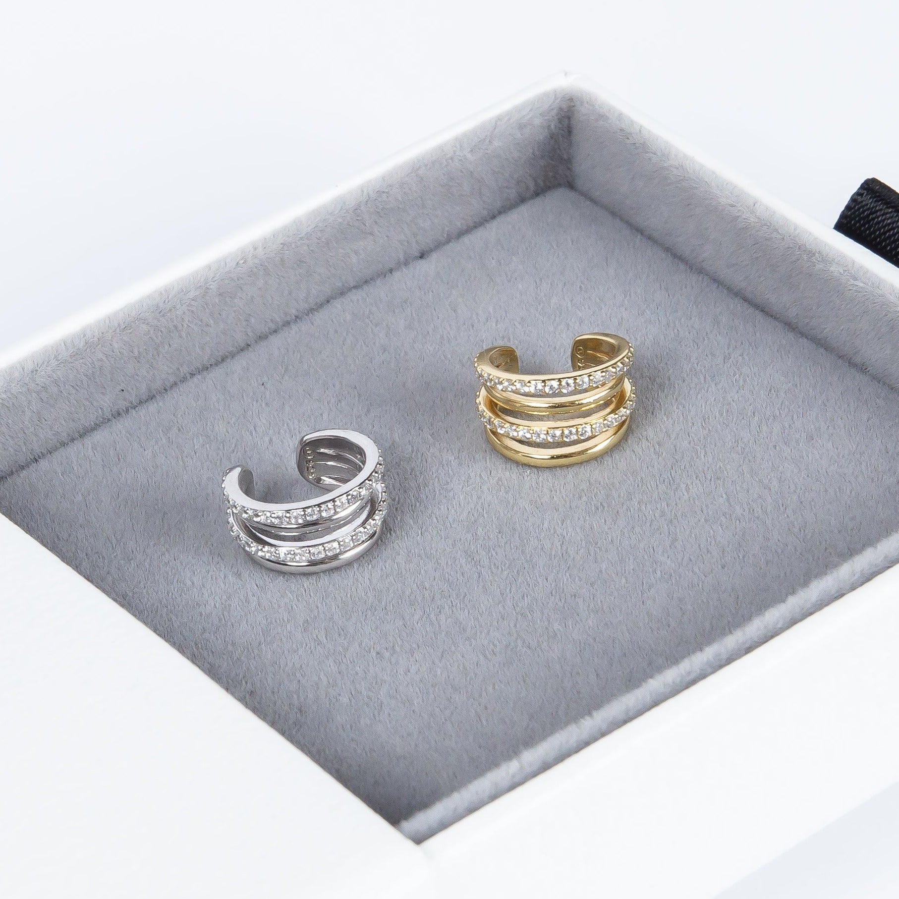 Aro Mixed Cage Cz Cuff