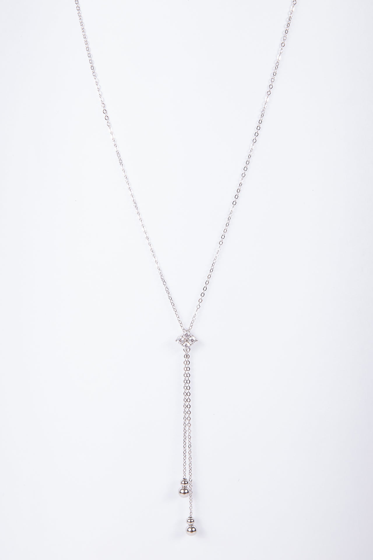 Collar Sliding Cz Clover & Double balls