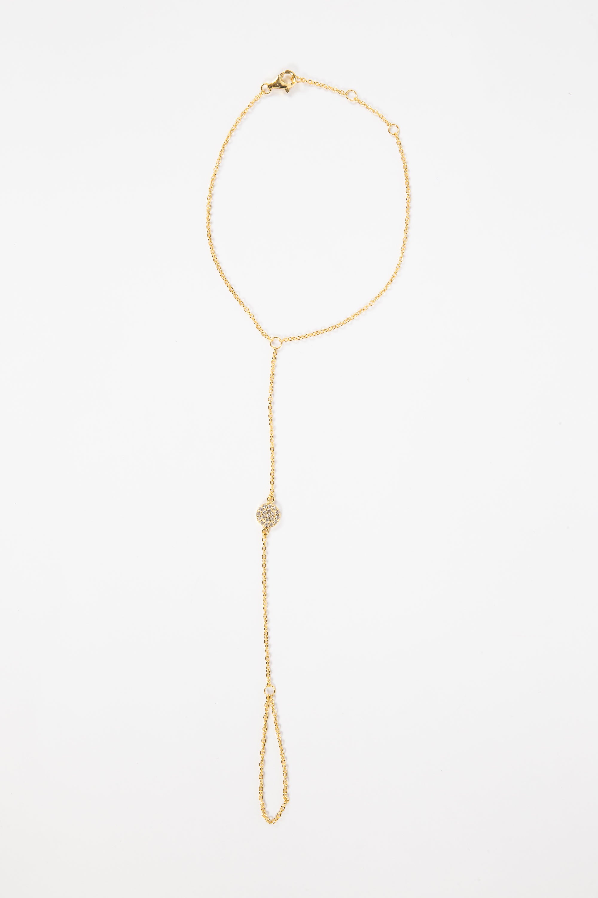 Pulsera SS Gran Pave Disc Ring Bracelet