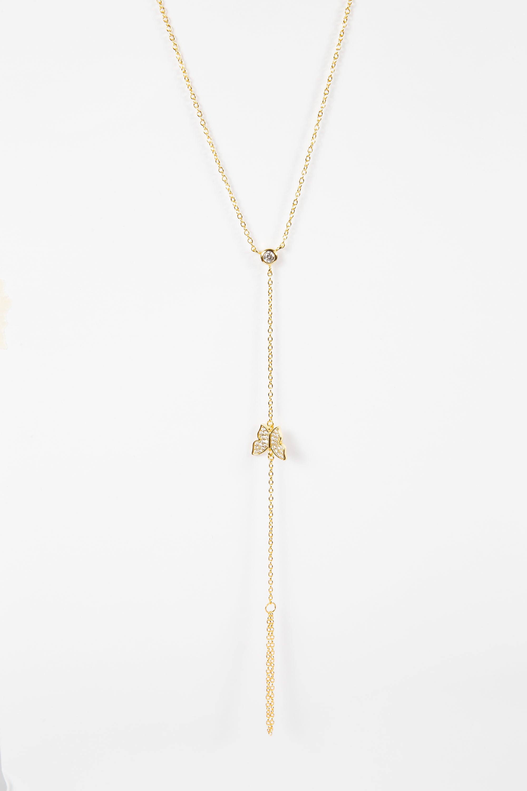 Pulsera Butterfly & CZ Ring Bracelet Gold