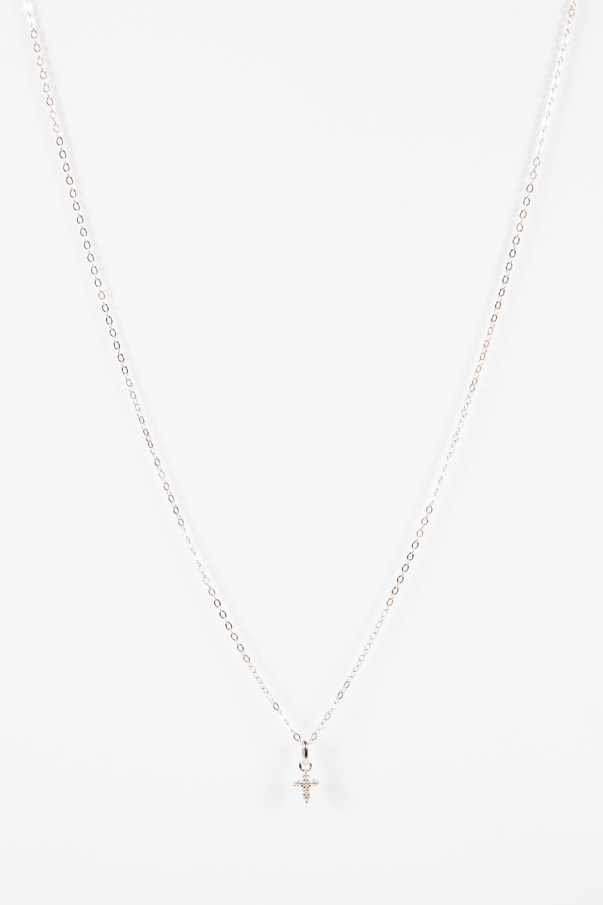 Collar Mini Baby CZ Cross Necklace