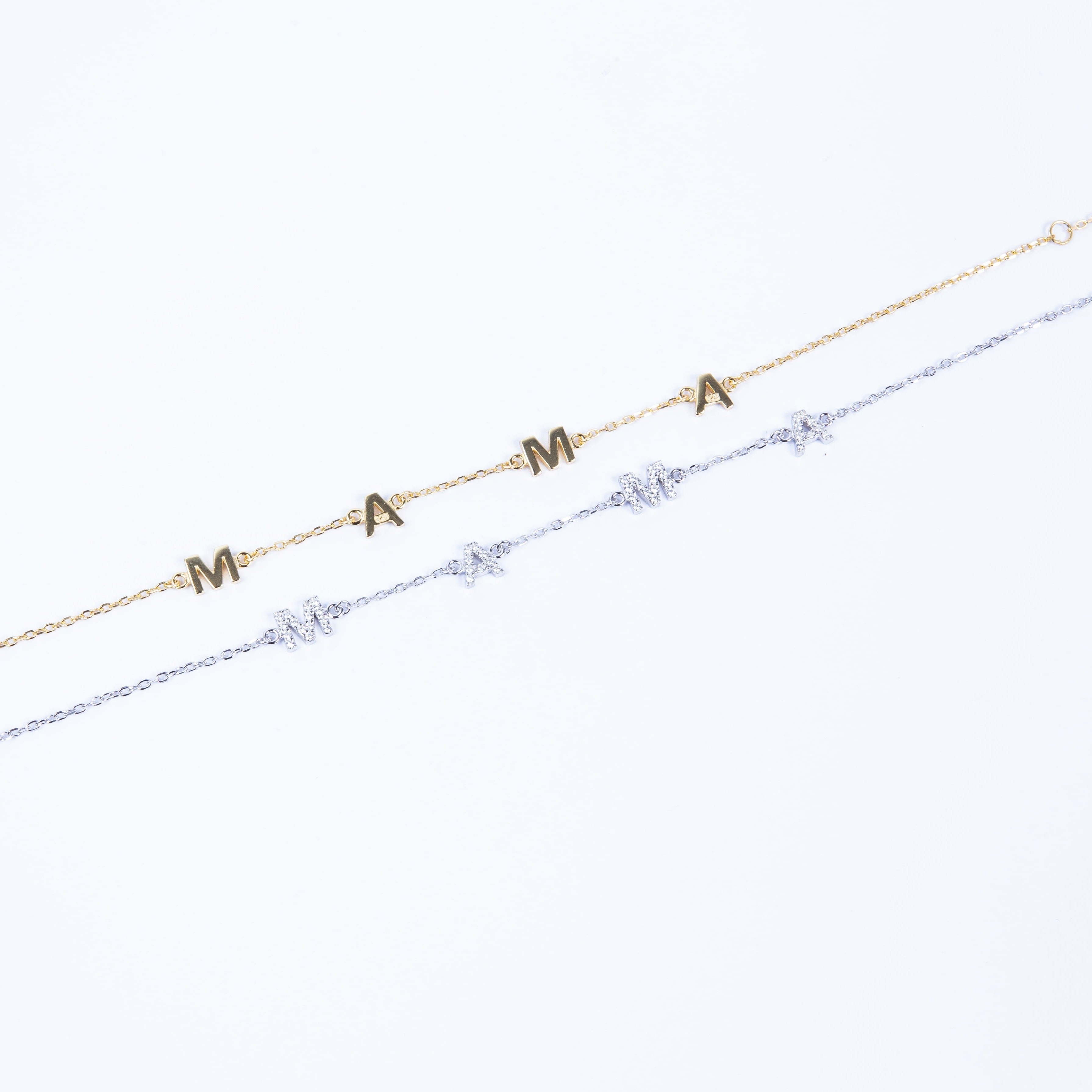 Pulsera MAMA spaced tiny Bracelet