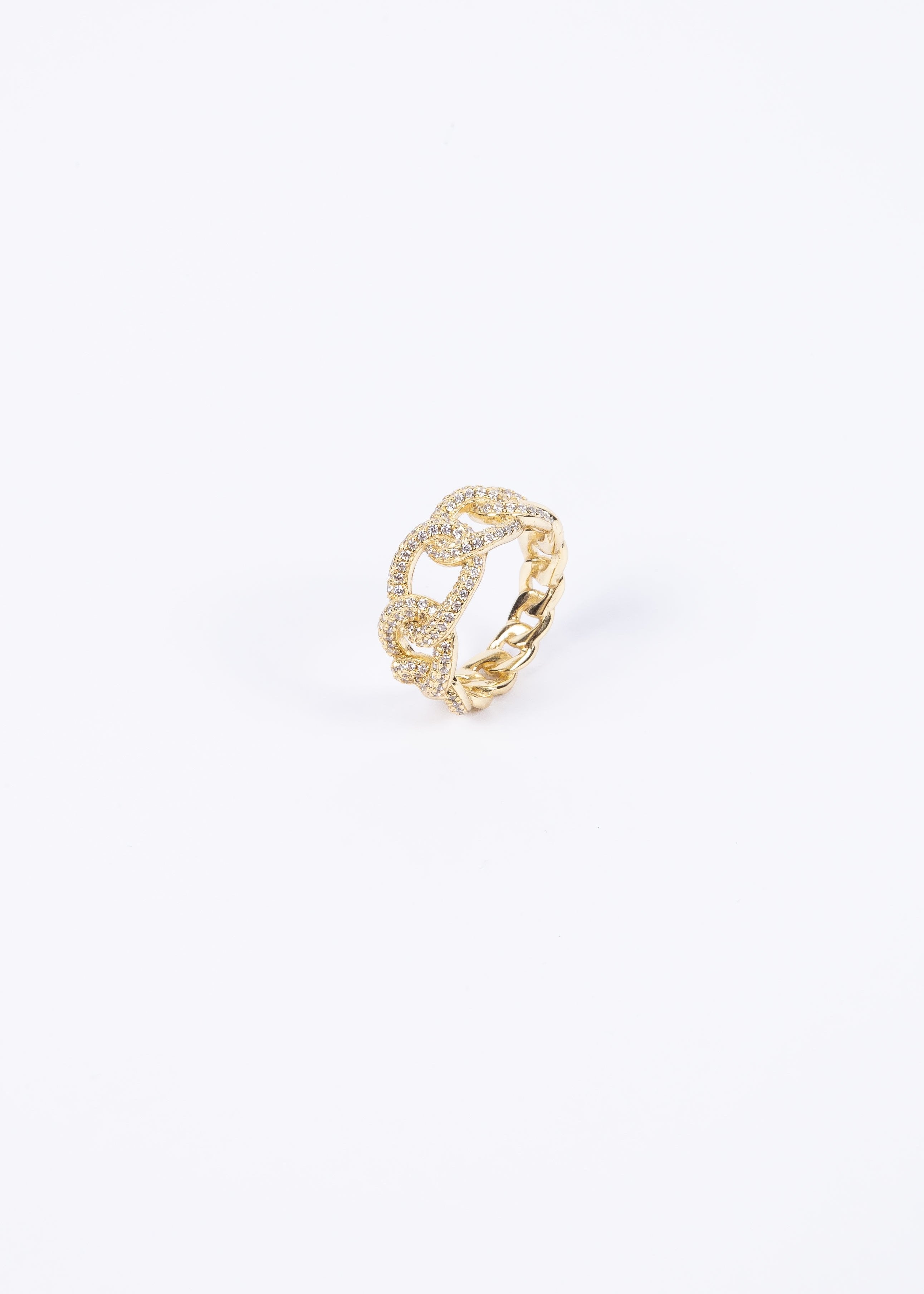 Anillo Chunky CZ Chain Ring