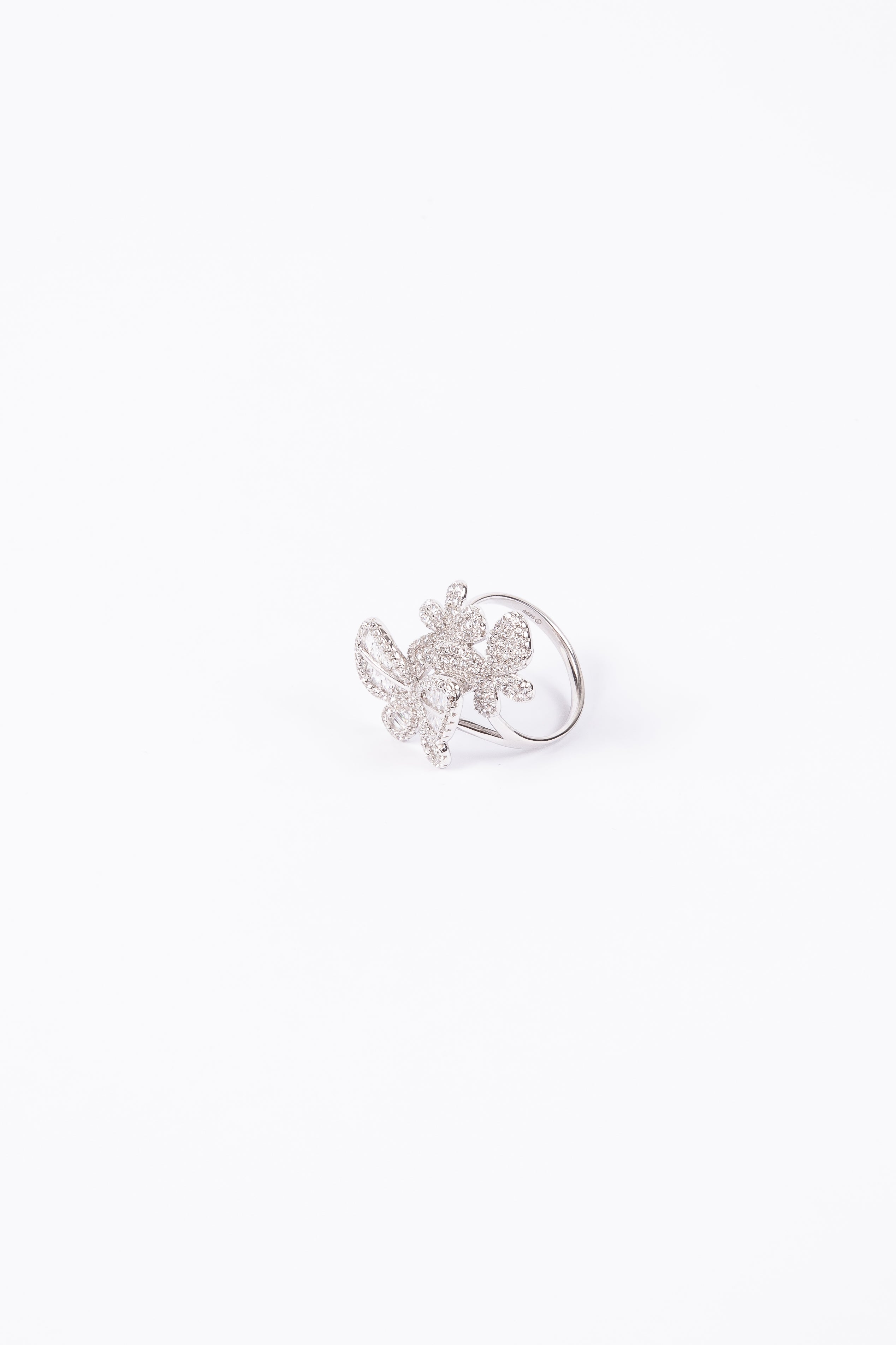 Anillo Double Butterfly Silver Gran Ring