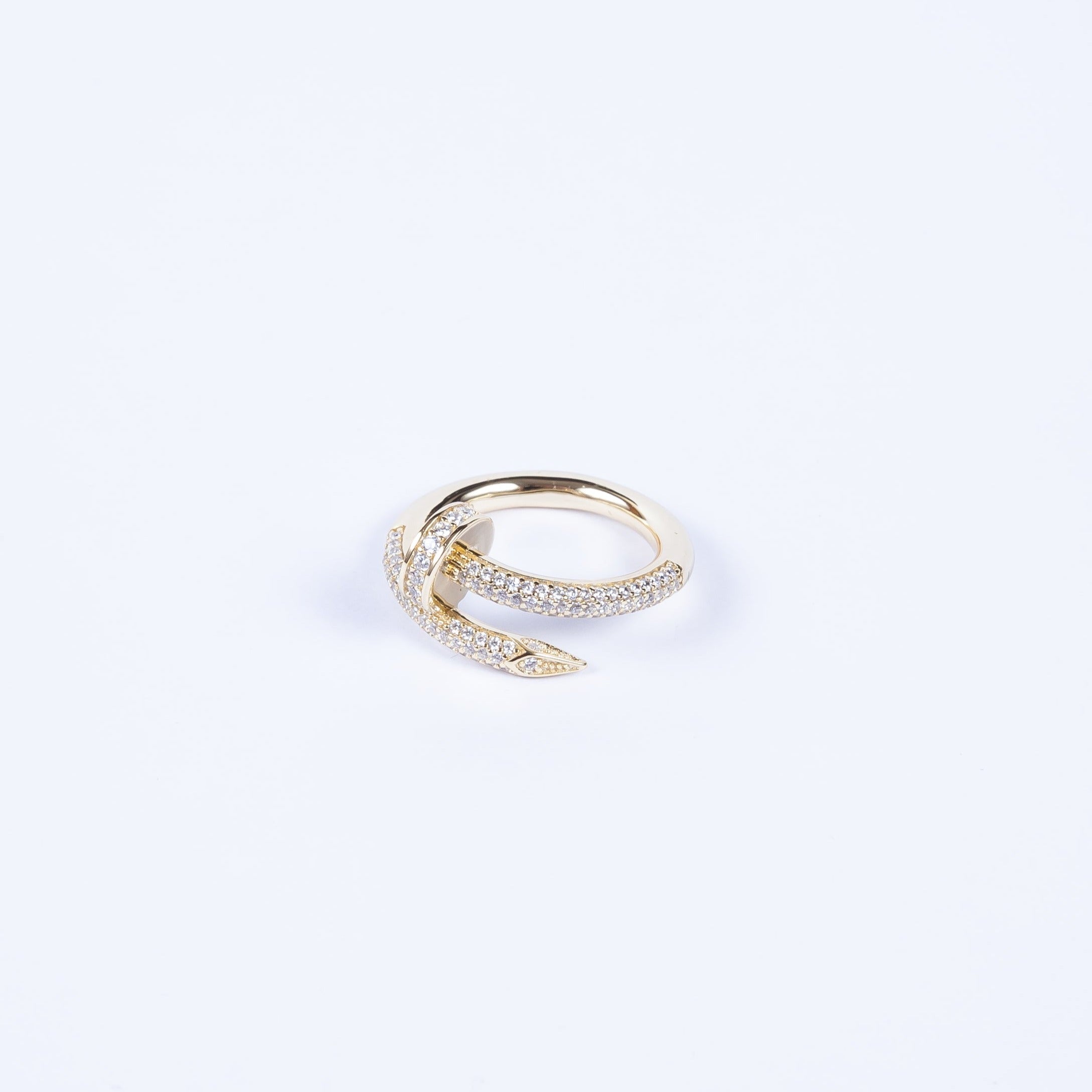 Anillo Gran Nail Cz Ring