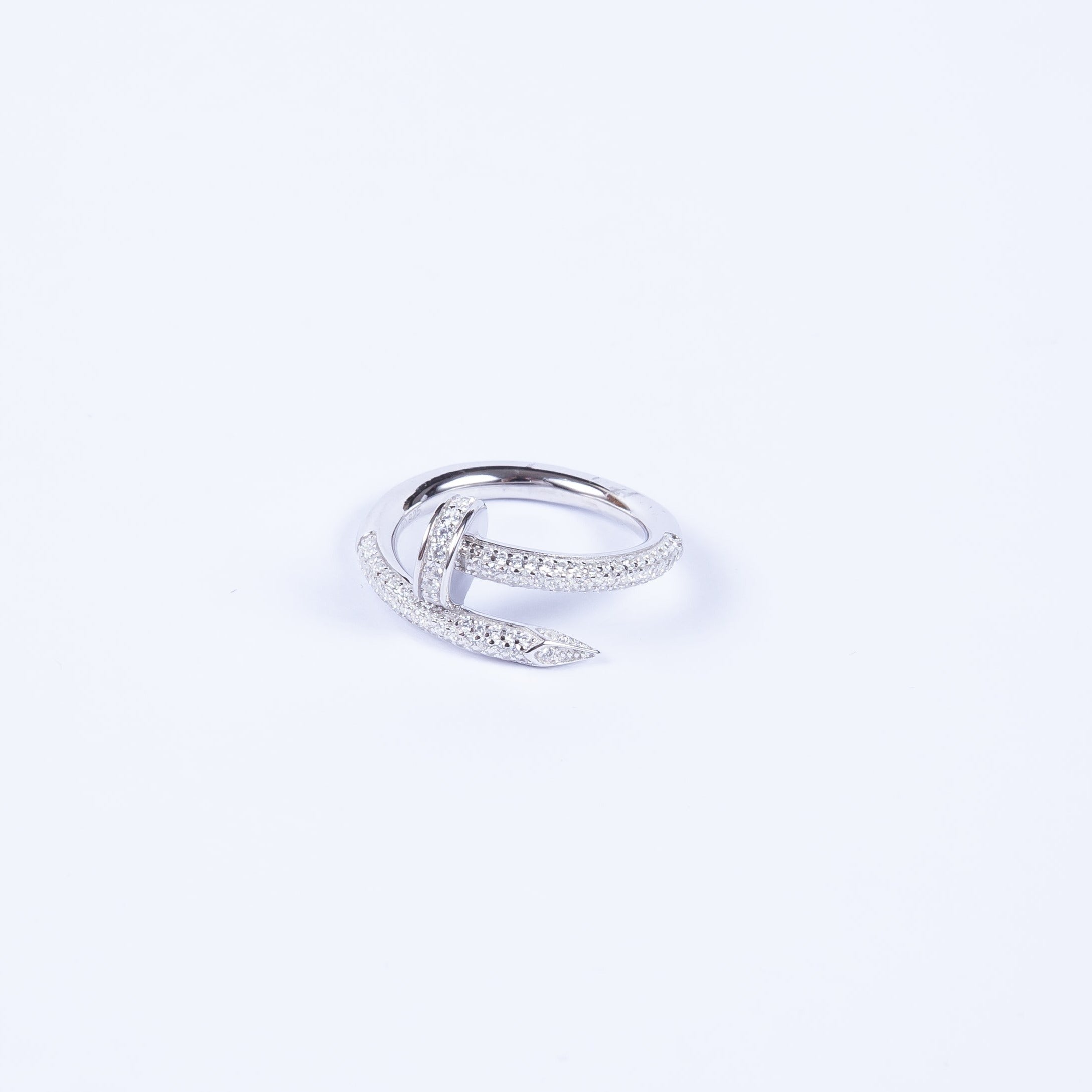 Anillo Gran Nail Cz Ring