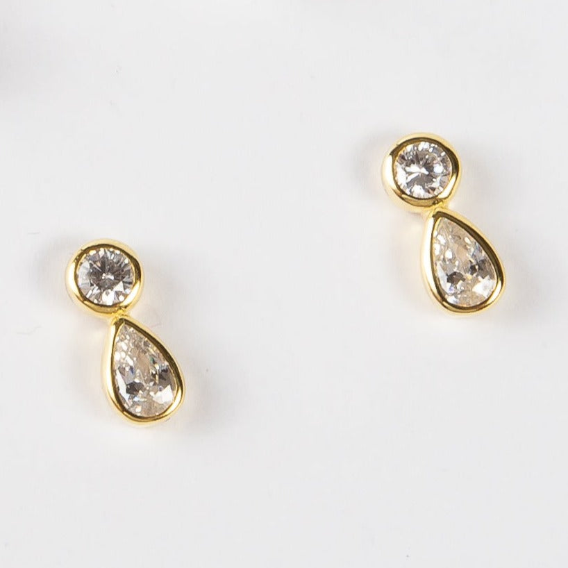Aro Mini Circ & Teardrop Stud