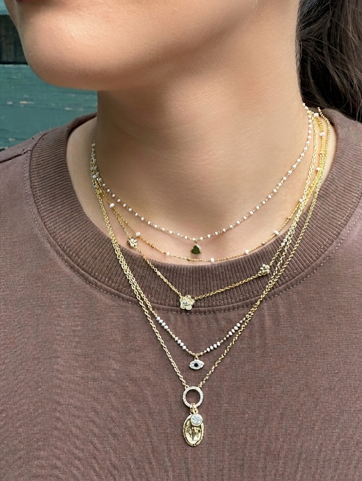 Collar Rosary Baby Heart