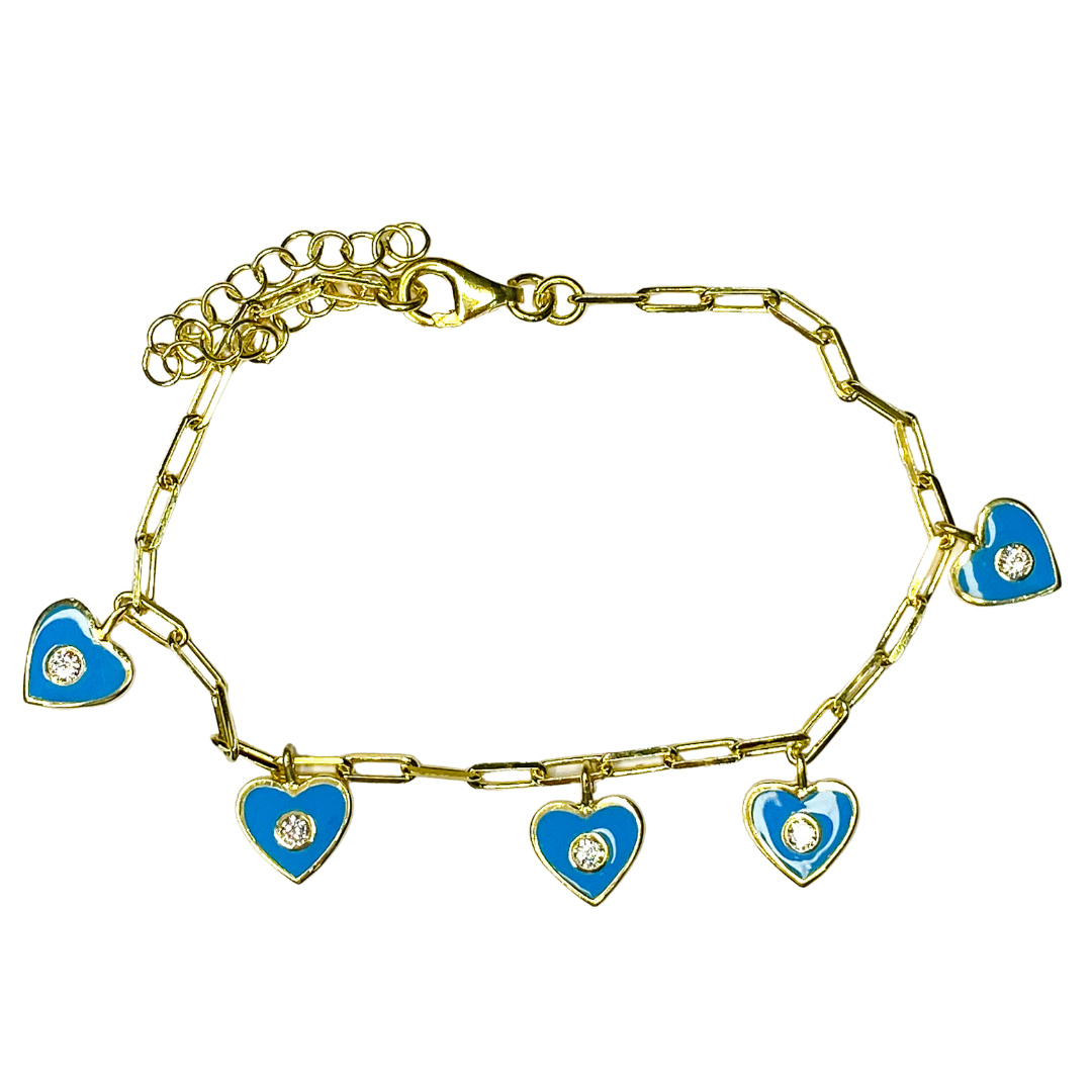 Pulsera Floating Hearts