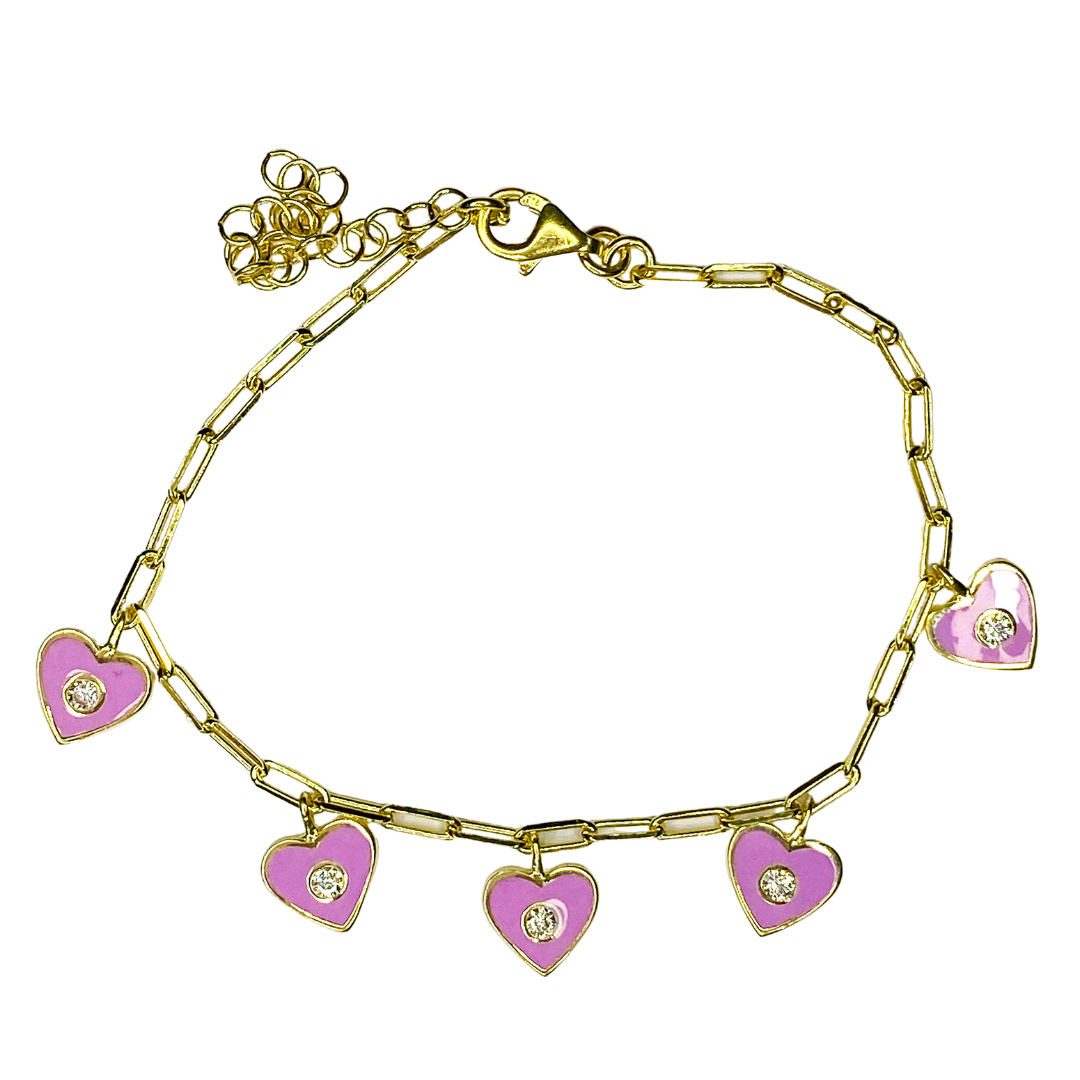 Pulsera Floating Hearts