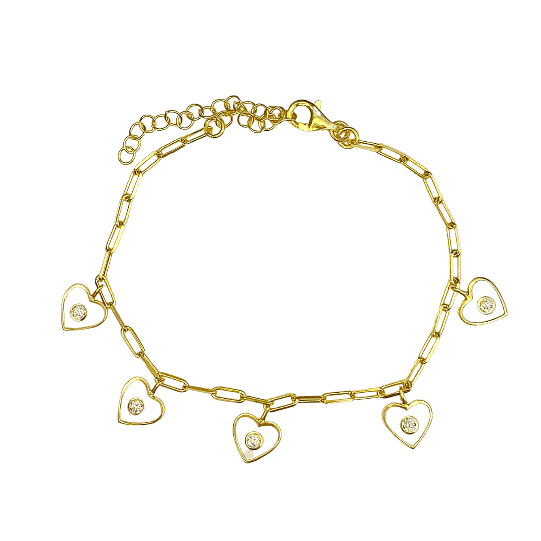 Pulsera Floating Hearts