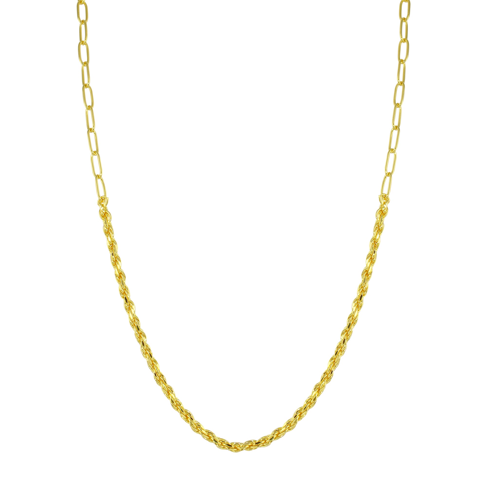 Collar Twisted Paperclip Chain