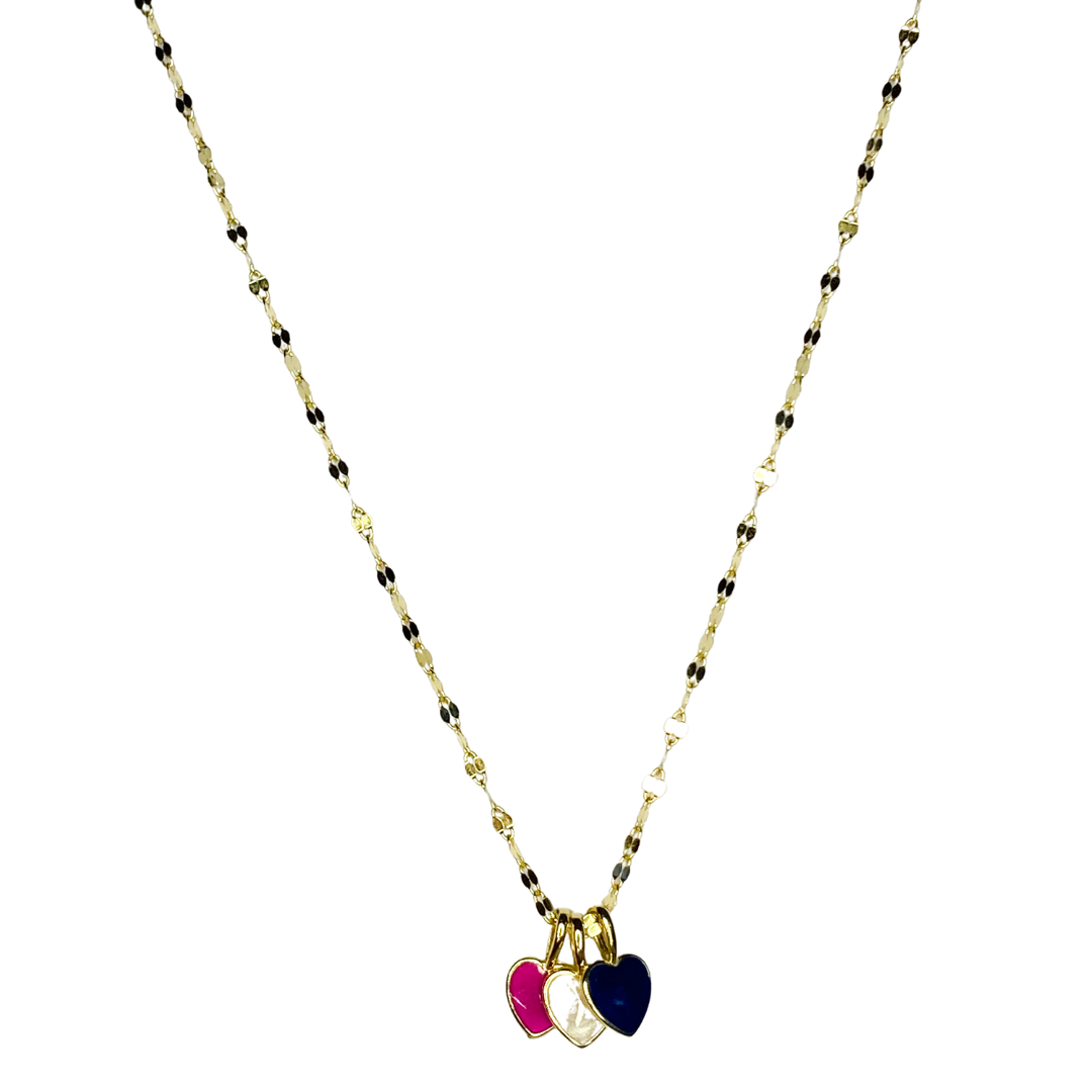 Collar 3 Baby Enamel Heart