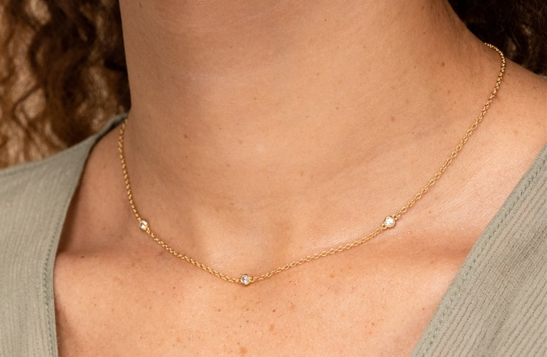 Collar 3 CZ Bell