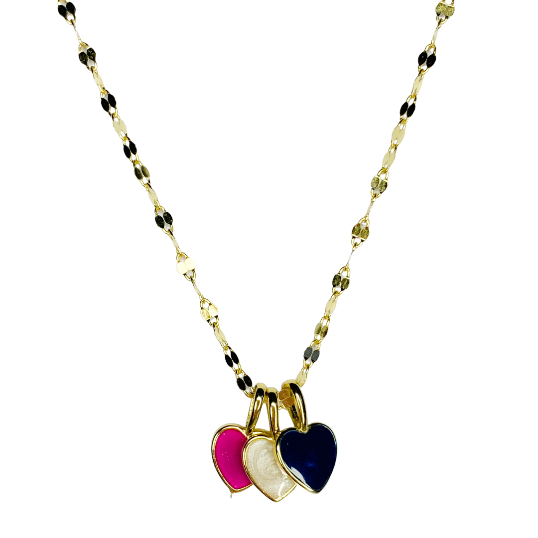 Collar 3 Baby Enamel Heart