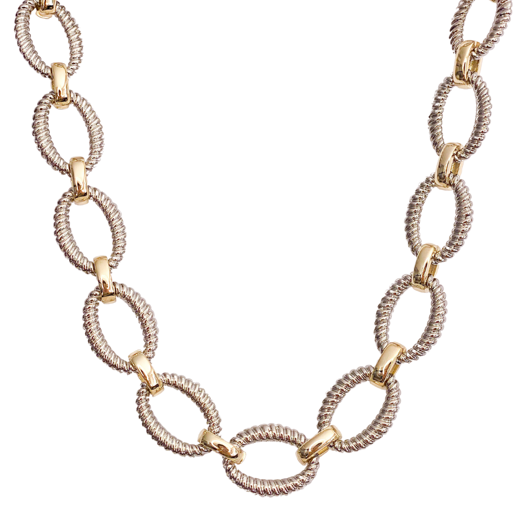Collar Interlocking Bicolor Choker