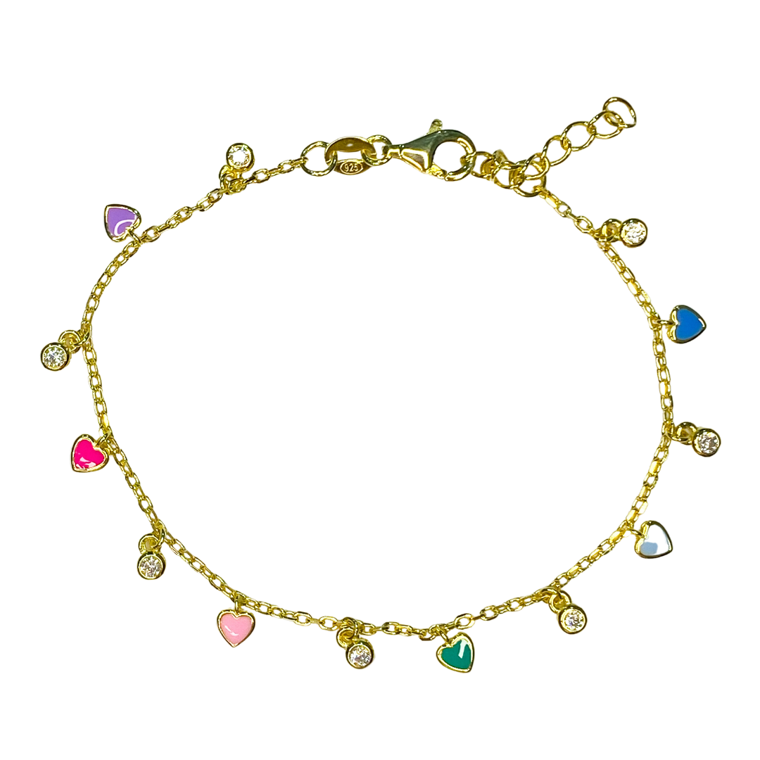 Pulsera Baby Star & Heart Enamel Bracelet
