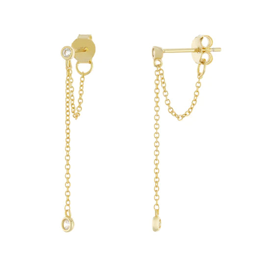 Aro Baby Stud Chain Drop