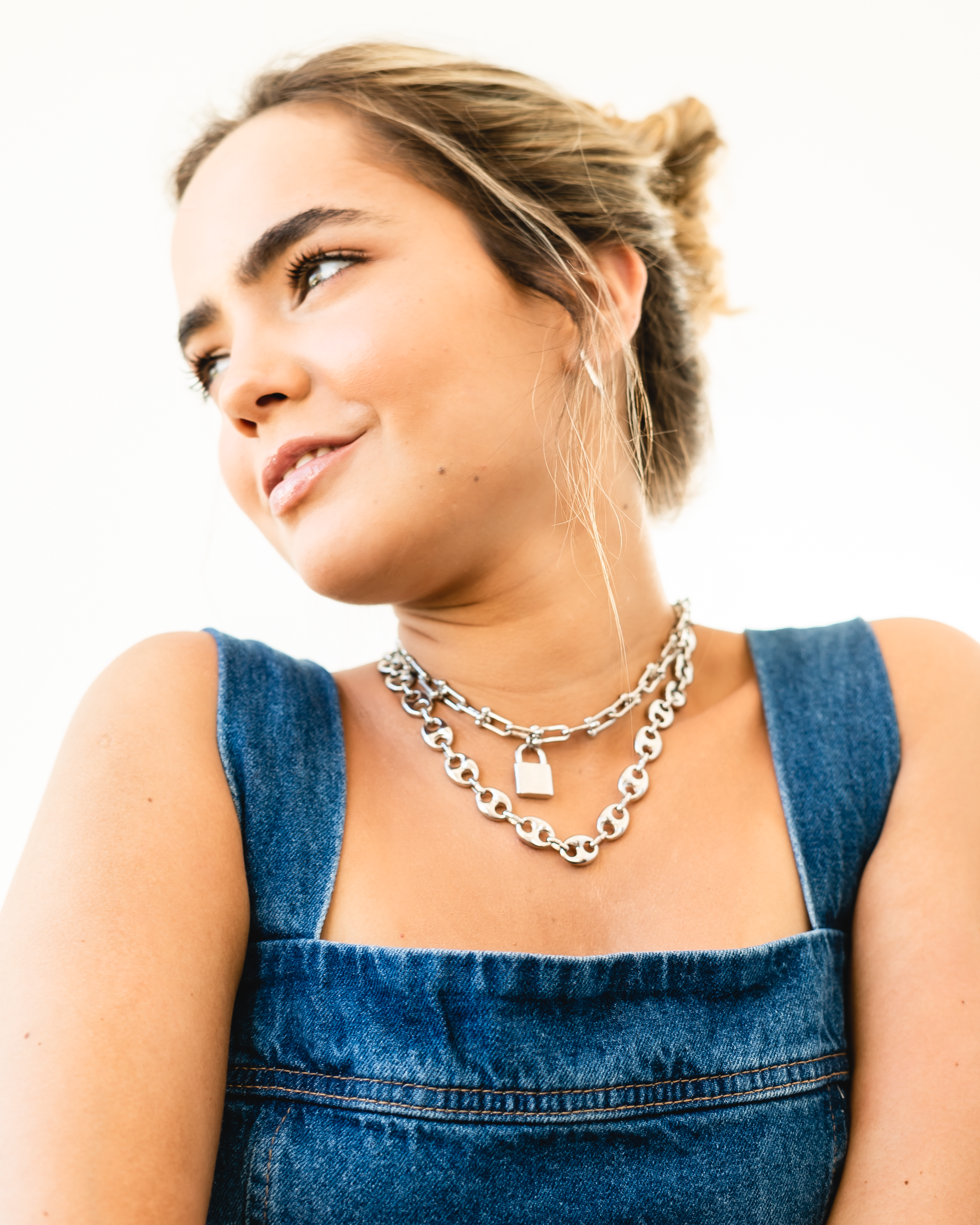 Collar Niki Chunky Necklace Silver