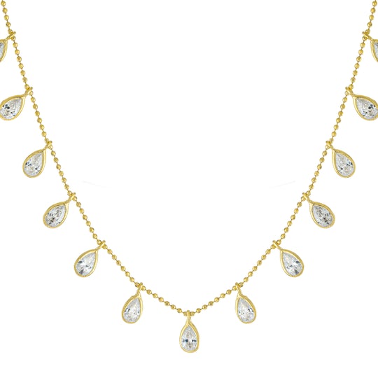 Collar Golden Teardrops