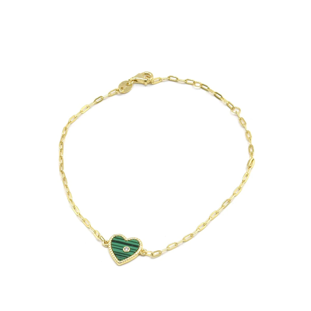 Pulsera Green Love Heart