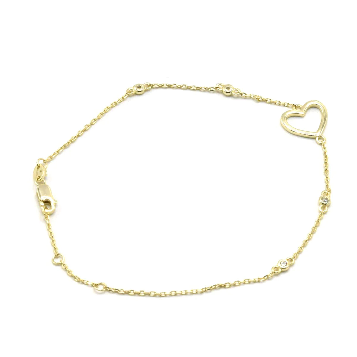 Pulsera Hollow Heart Tin