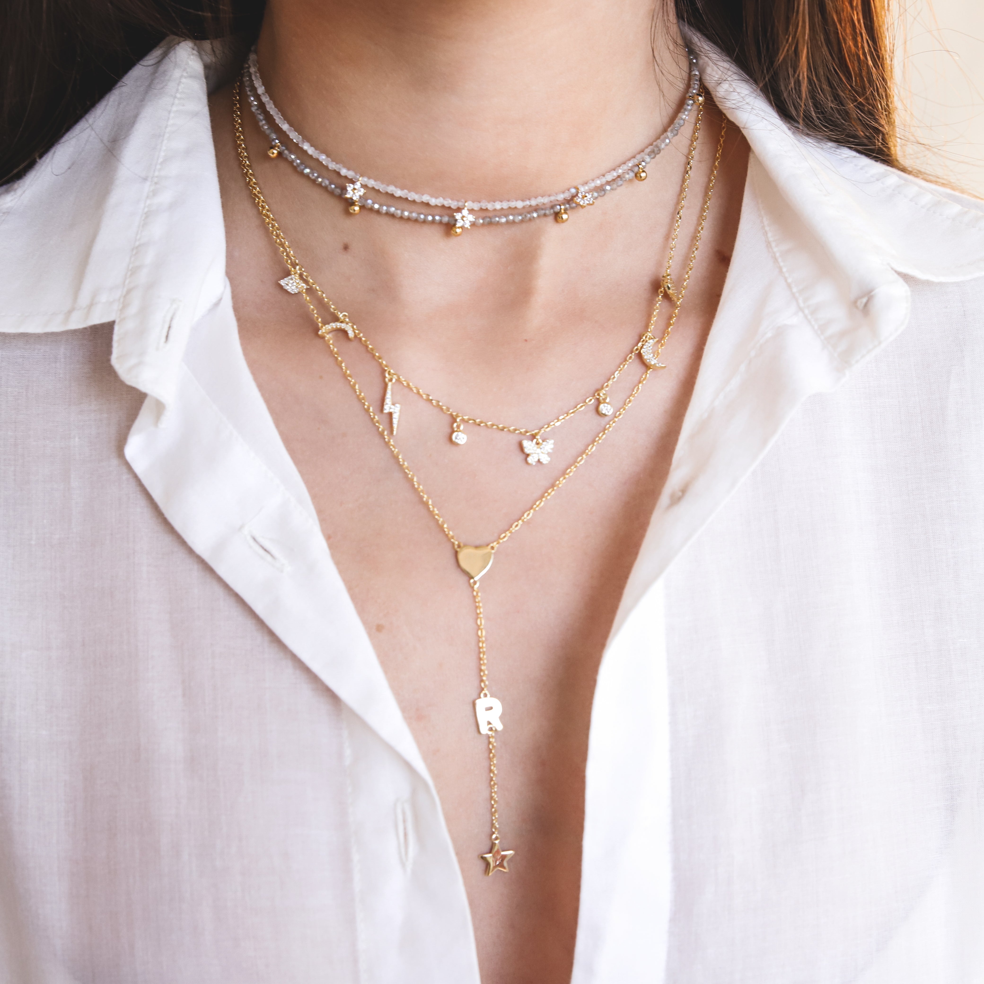 Collar Persum Letter Necklace