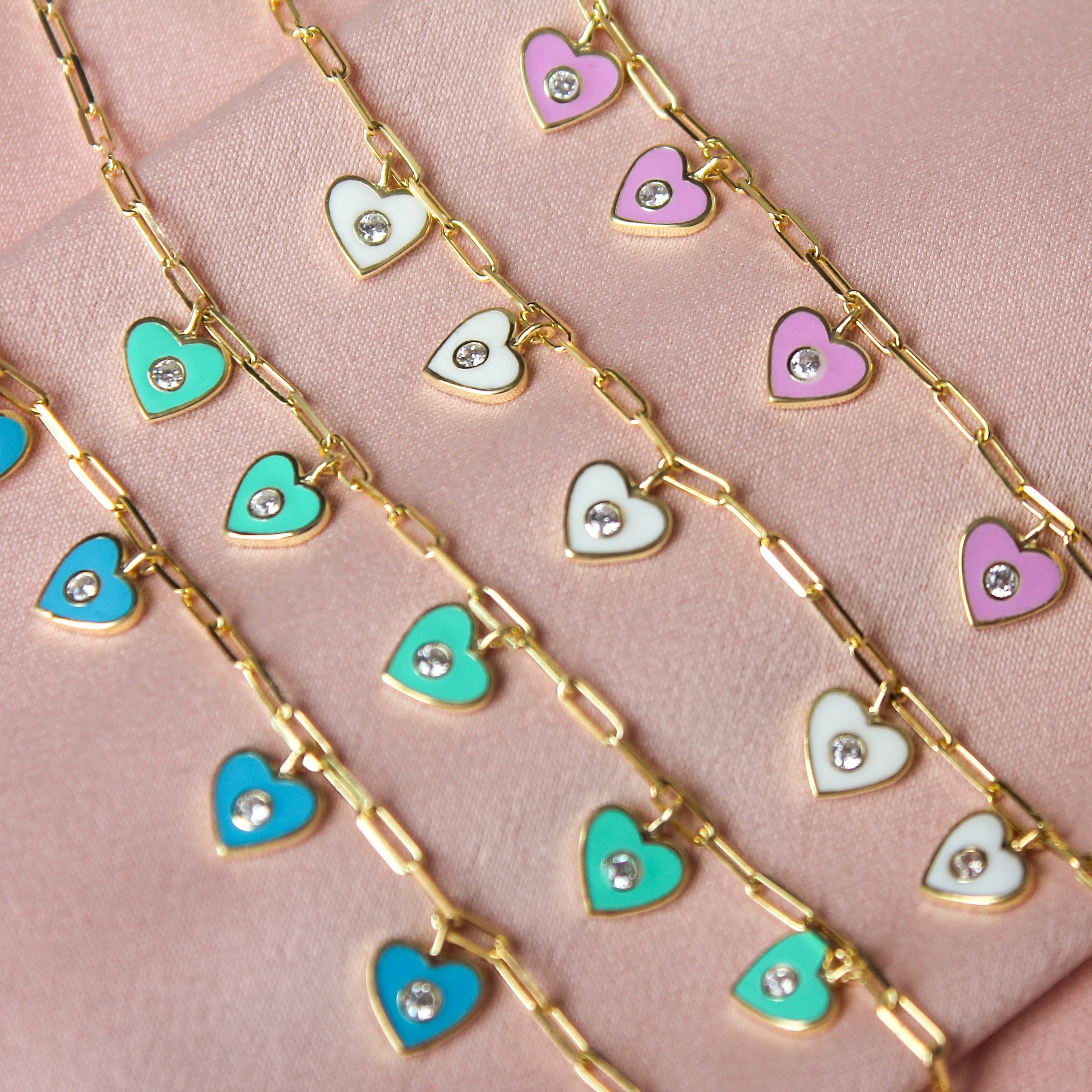 Pulsera Floating Hearts