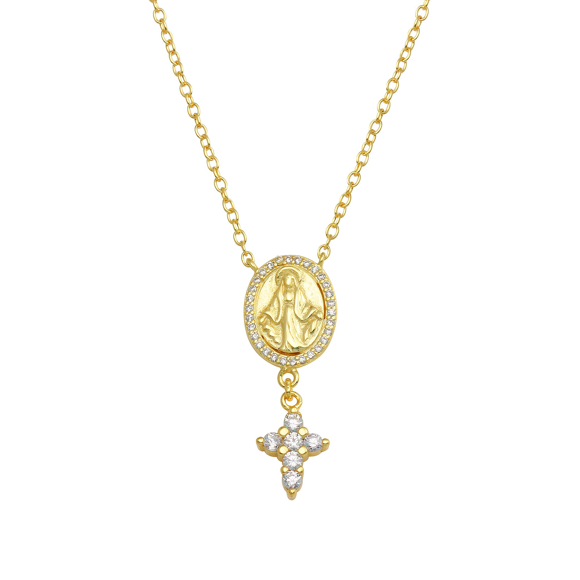 Collar Virgin Cross