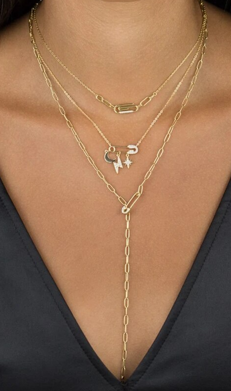 Collar Baby Pin Necklace