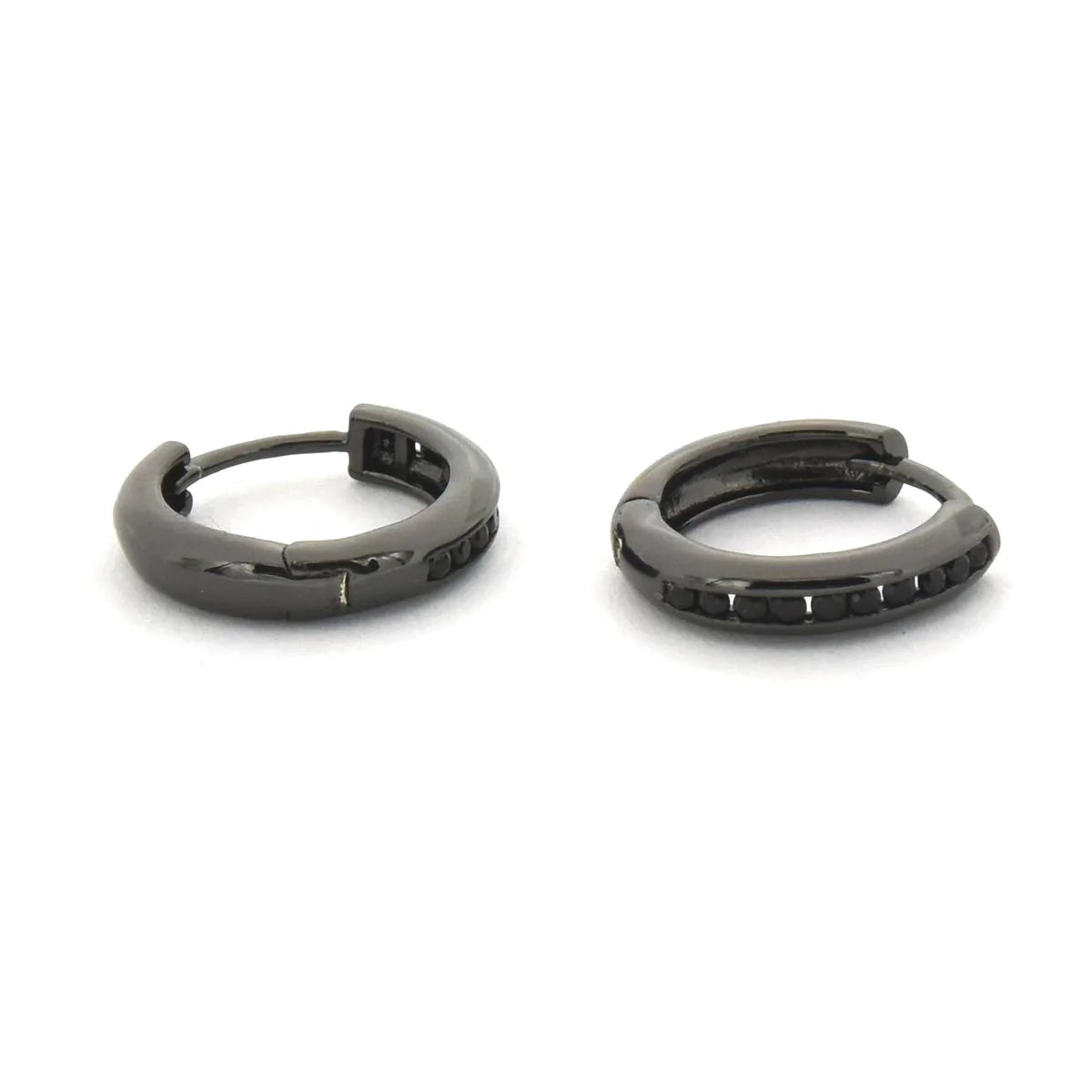 Aro Black Goldy Huggie