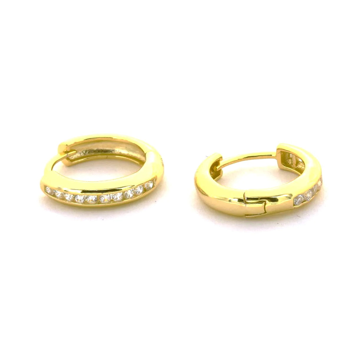 Aro Black Goldy Huggie