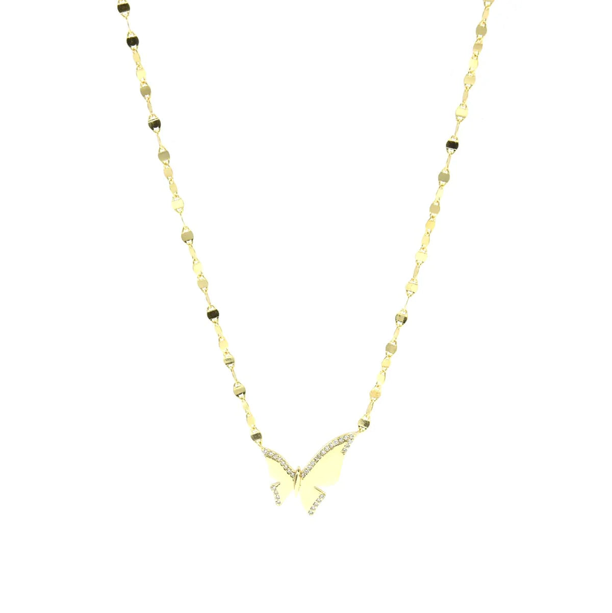 Collar Chainy Upside Butterfly