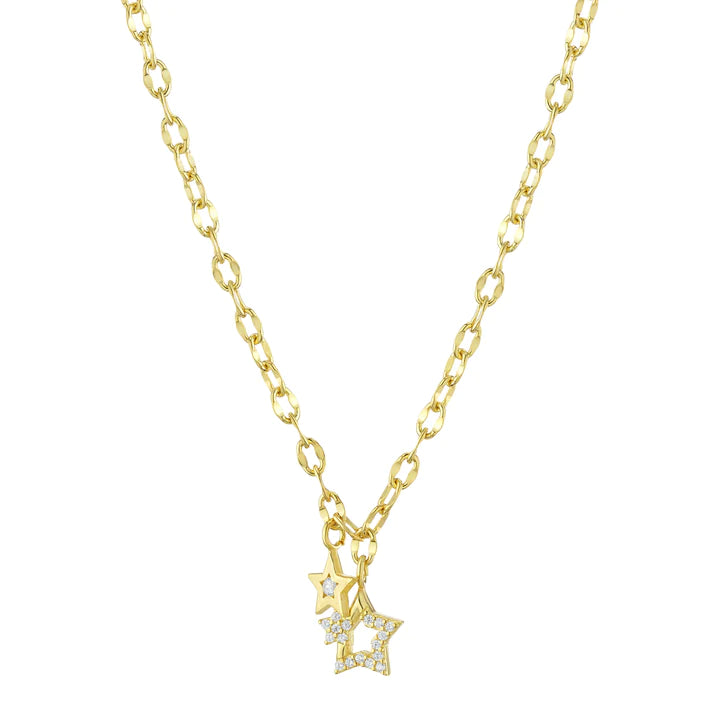 Collar Chunk Chainy Double Star