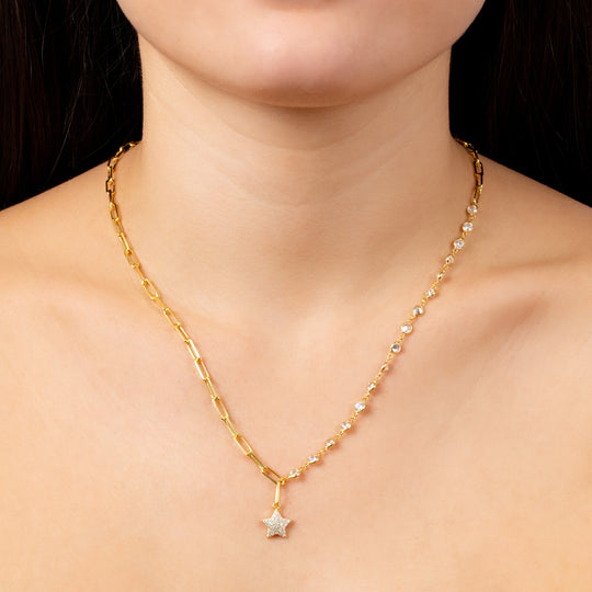 Collar Cirka Round Star CZ