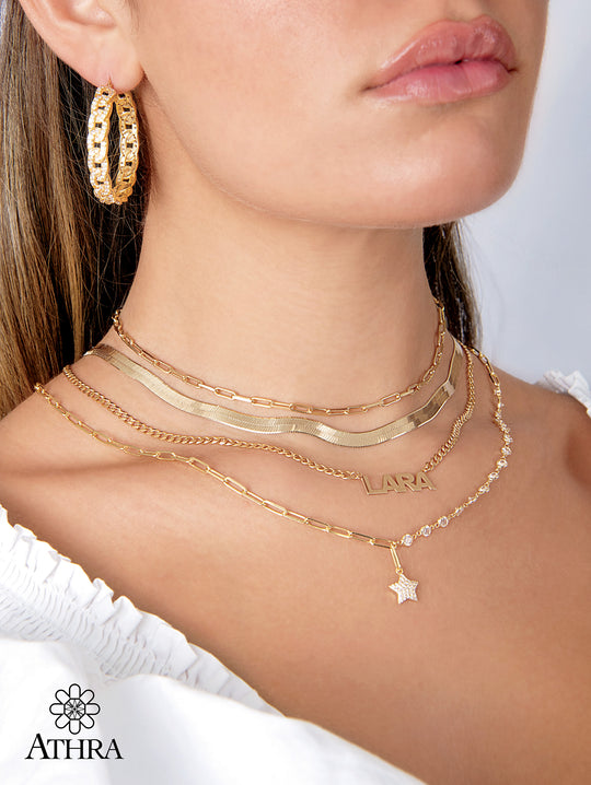 Collar Cirka Round Star CZ