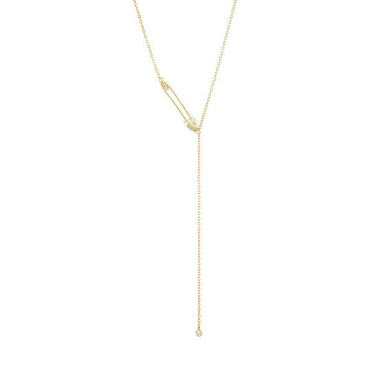 Collar Drop Pin Necklace