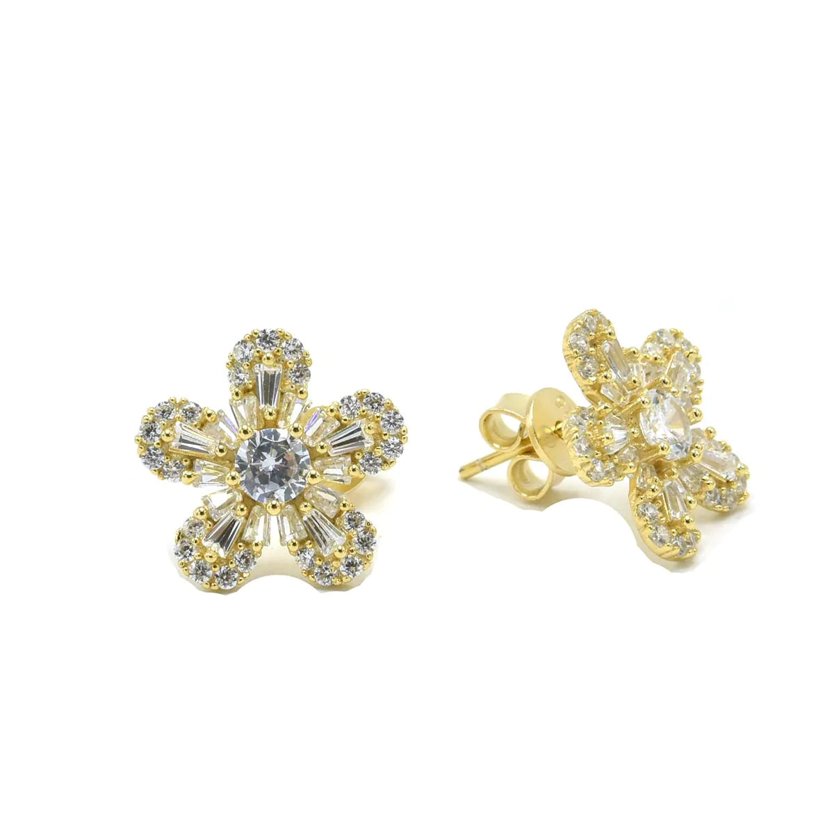 Aro Flowery Cz Stud