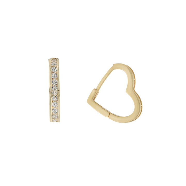 Aro Heart CZ Huggie