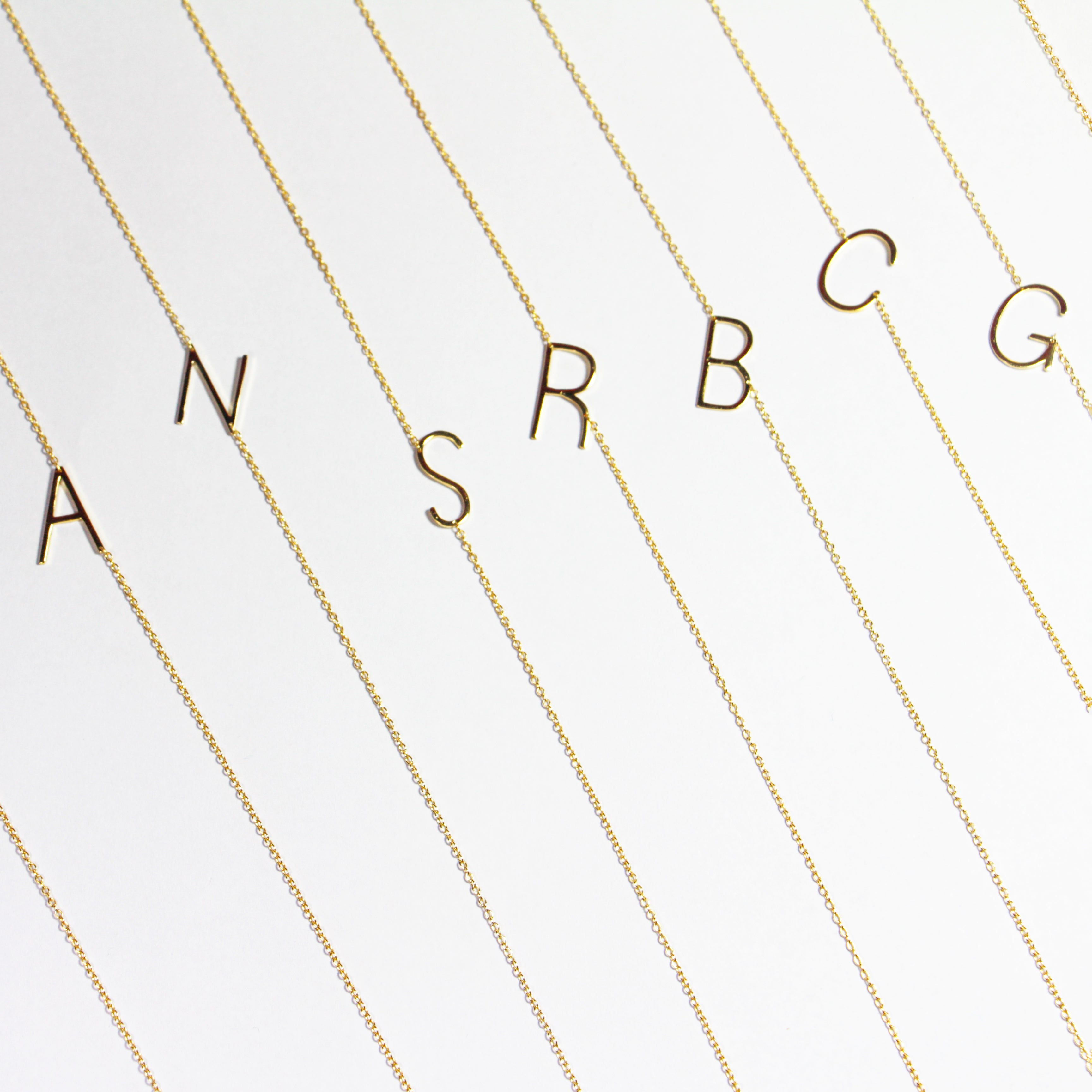 Collar Sided Plain Initial