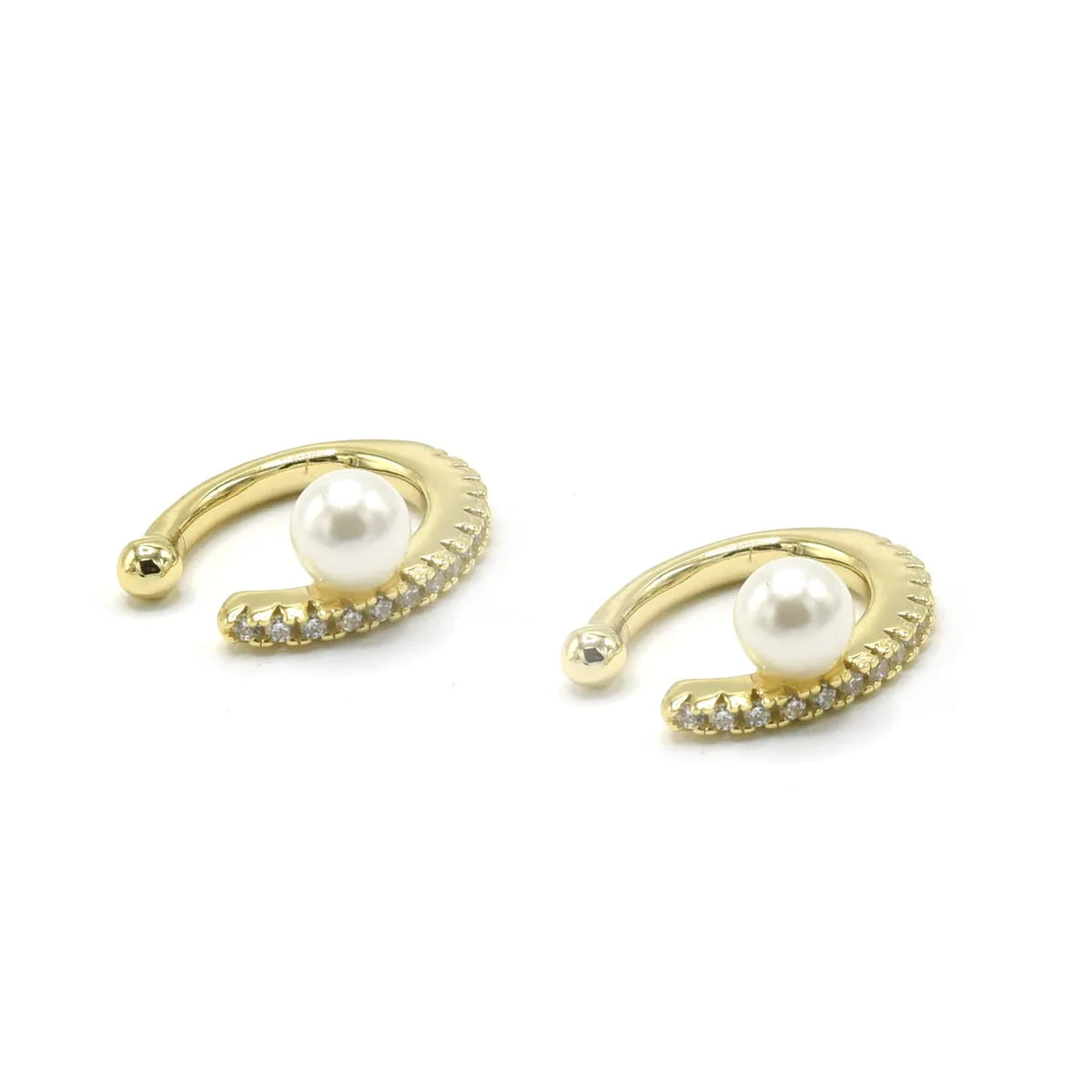 Aro Line Cz Pearl Cuff
